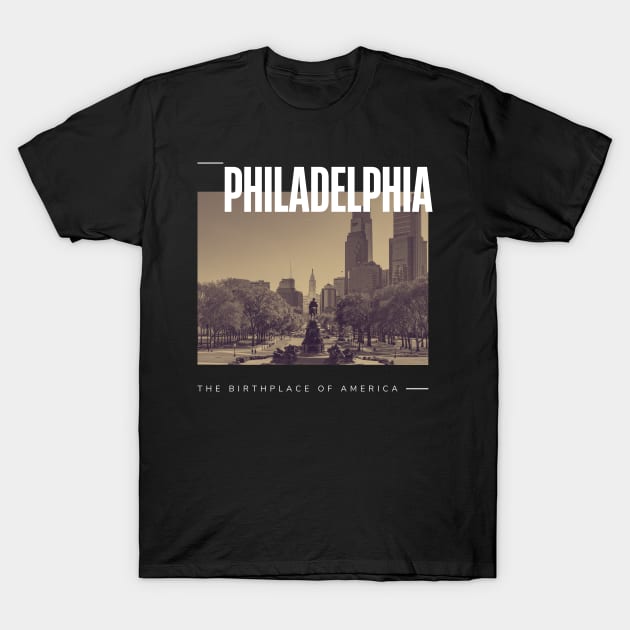 Philadelphia cityscape T-Shirt by Innboy